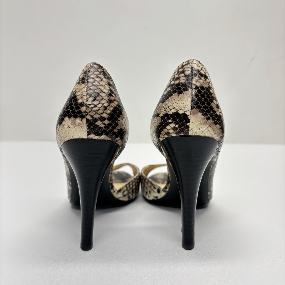 Worthington D'Orsay Peep Toe Heels Size 6 M Snakeskin Stiletto Sexy Party Y2K - Picture 6 of 15